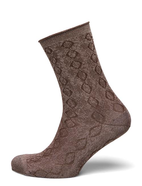 Pytha Glitter Socks Mp Denmark Brown