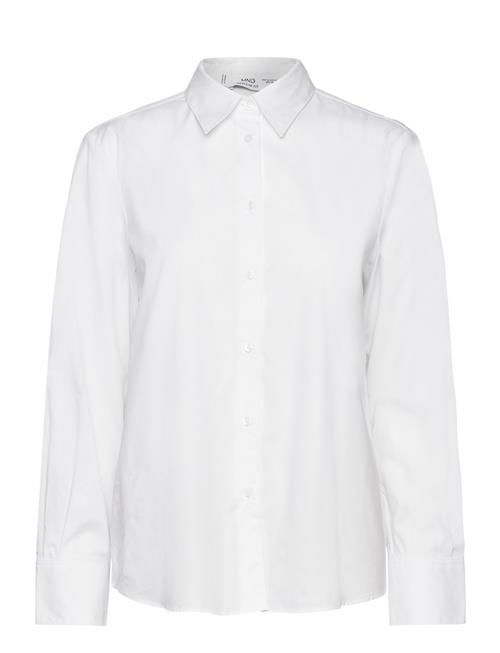 Mango Regular Cotton Lyocell-Blend Shirt Mango White