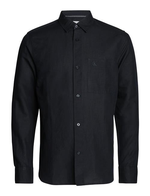 Calvin Klein Jeans Linen Shirt Calvin Klein Jeans Black