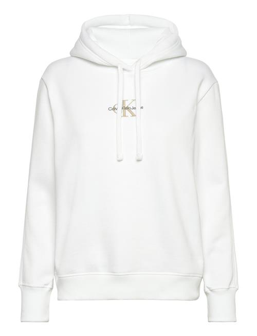 Calvin Klein Jeans Monologo Regular Hoodie Calvin Klein Jeans White