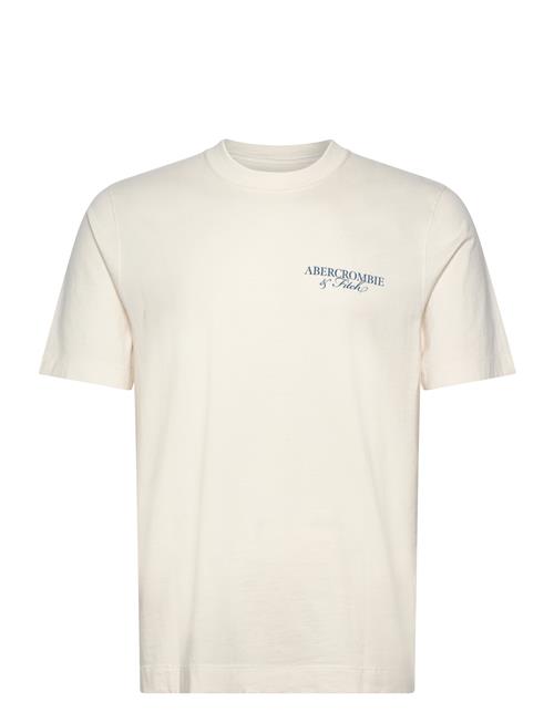 Abercrombie & Fitch Anf Mens Graphics Abercrombie & Fitch Cream