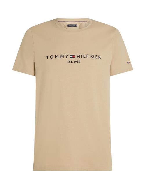 Tommy Logo Tee Tommy Hilfiger Beige