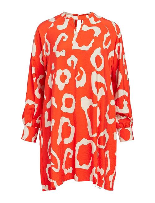 Objjacira L/S Short Dress 126 Object Coral