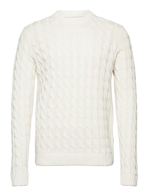 ONLY & SONS Onskicker Life Reg 3 Cable Crew Knit ONLY & SONS White