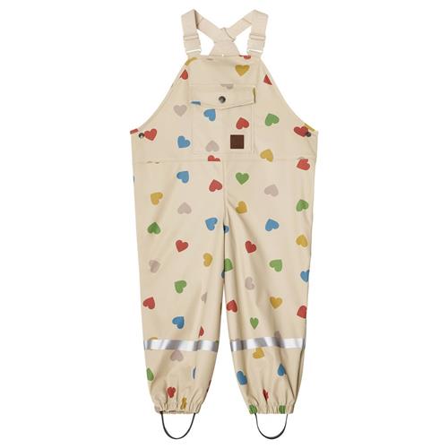 Kuling Edinburgh Regnbukser Rainbow Hearts 110/116 cm  Hvid  110/116 cm  Unisex