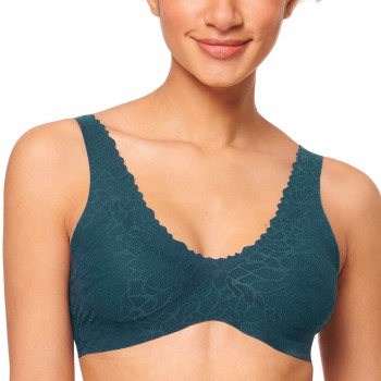 Sloggi Bh ZERO Feel Lace 2.0 Bralette Petrol Medium Dame