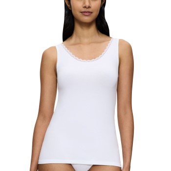 Triumph Feel Of Cotton Tank Top Hvid bomuld 40 Dame