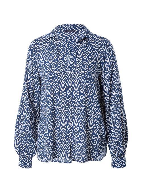 BONOBO Bluse 'BLOUBICOF'  ensian / hvid