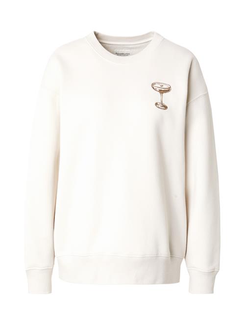 Abercrombie & Fitch Sweatshirt  creme / brun