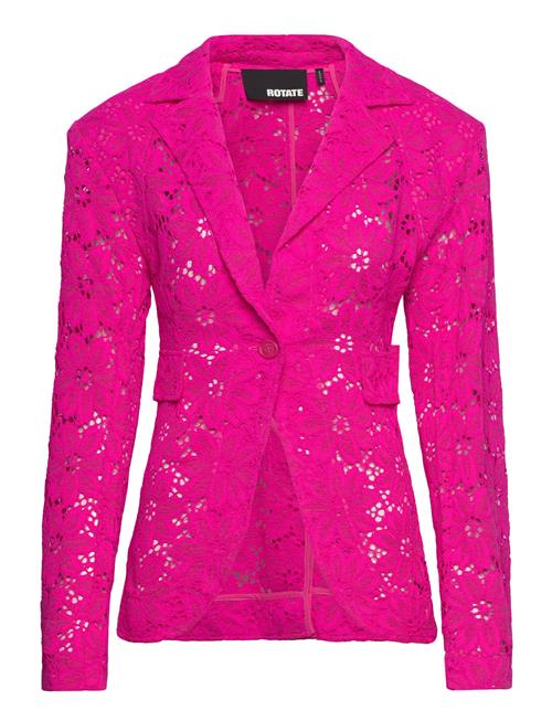 Lace Figure Fitted Blazer ROTATE Birger Christensen Pink