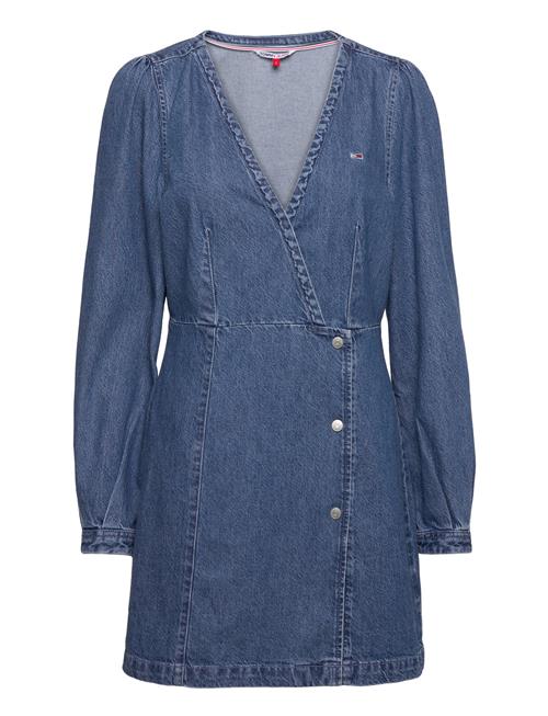 Tjw Chambray Wrap Dress Tommy Jeans Blue