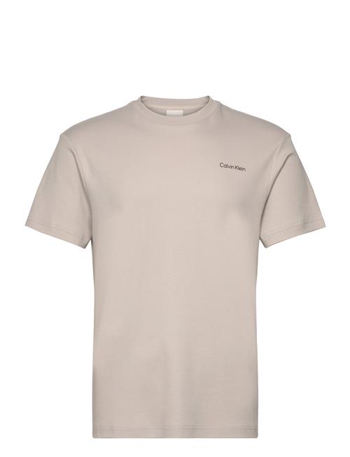 Calvin Klein Micro Logo Interlock T-Shirt Calvin Klein Cream