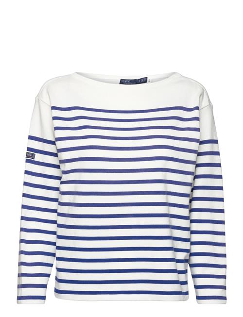 Polo Ralph Lauren Striped Boatneck Mariner Tee Polo Ralph Lauren Blue