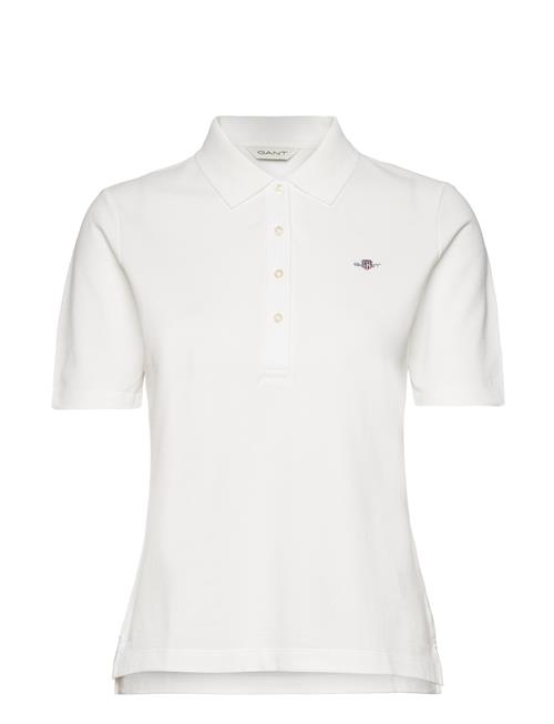 Slim Shield Ss Pique Polo GANT White