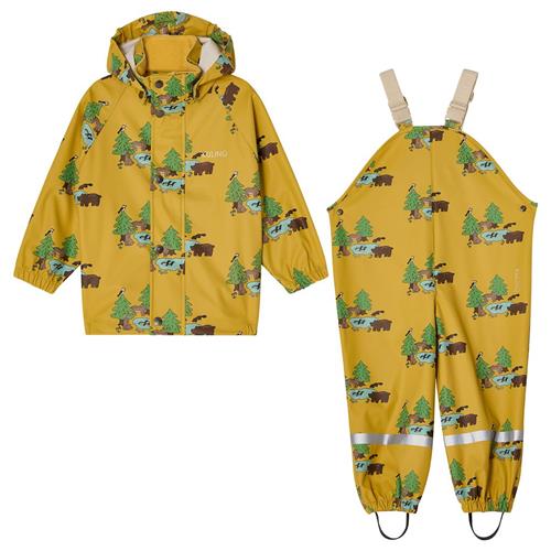 Kuling San Marino Uforet Regnsæt Swedish Landscape 122/128 cm  Gul  122/128 cm  Unisex
