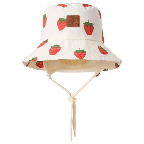 Kuling Venice Bøllehat Regnhat Strawberry | Hvid | 48 cm