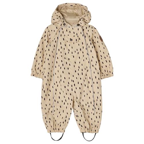 Kuling Milano Overtræksdragt Med Skal Charcoal Dots 104cm  Hvid  104 cm  Unisex