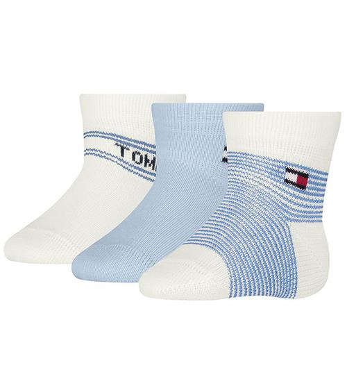 Tommy Hilfiger Gaveæske - Strømper - 3-pak - Light Blue