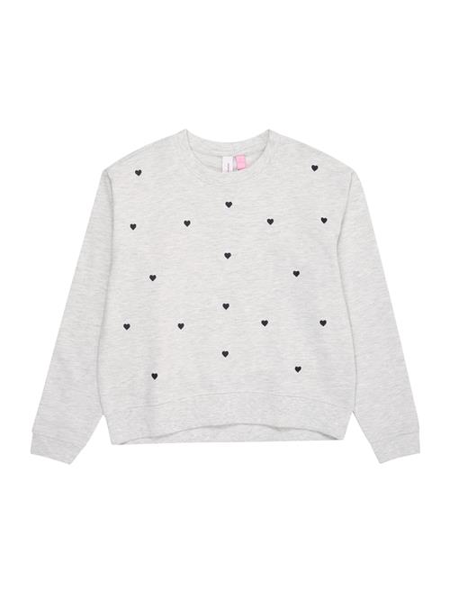 Vero Moda Girl Sweatshirt 'VMOCTAVIA'  grå-meleret / sort