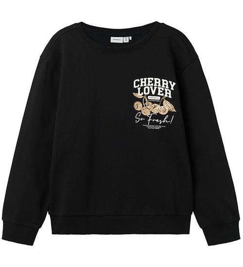 Name It Name Sweatshirt - NkfBukak - Sort m. Print