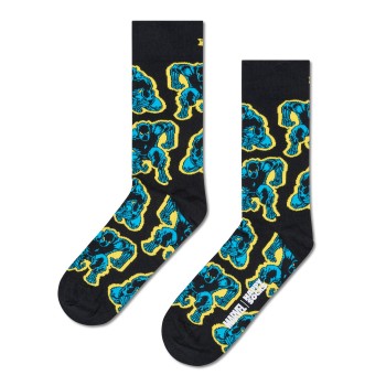 Happy socks Strømper Marvel Black Panther Sock Sort bomuld Str 41/46