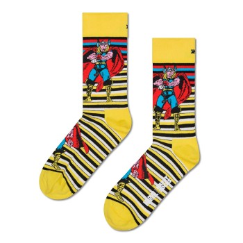 Happy socks Strømper Marvel Thor Sock Gul bomuld Str 41/46