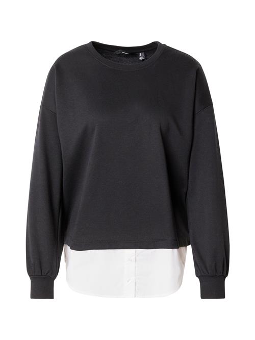 VERO MODA Sweatshirt 'VMYOYO'  sort / hvid