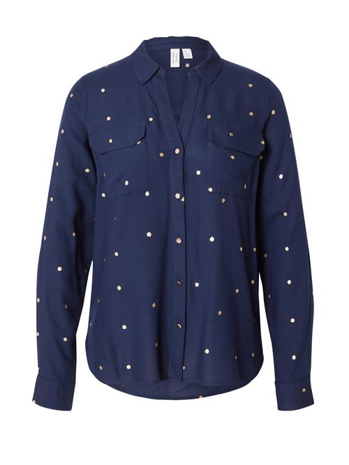 Se VERO MODA Bluse  navy / guld ved About You