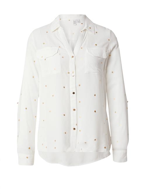 VERO MODA Bluse  guld / hvid