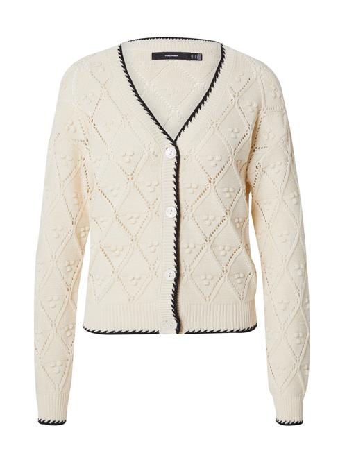 Se VERO MODA Cardigan 'VMJULIAN'  beige / sort ved About You