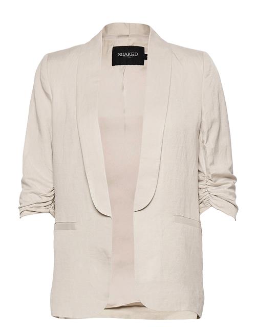 Se Slsun Shirley Blazer Soaked In Luxury Beige ved Booztlet