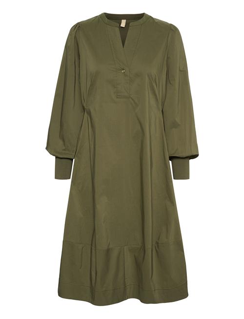 Cuantoinett Rib Dress Culture Khaki