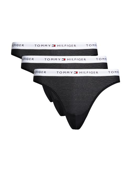 3 Pack Mesh Thong Tommy Hilfiger Black