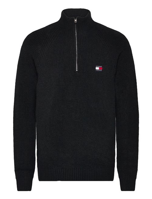 Tjm Reg 1/4 Zip Raglan Badge Tommy Jeans Black