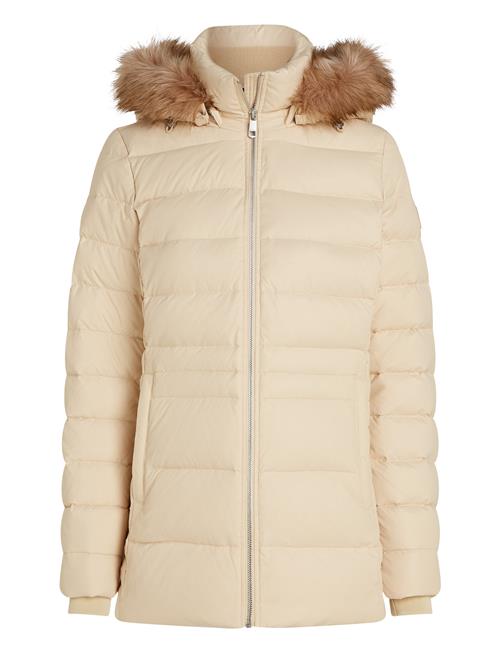 Tommy Hilfiger Tyra Down Jacket With Fur Tommy Hilfiger Cream