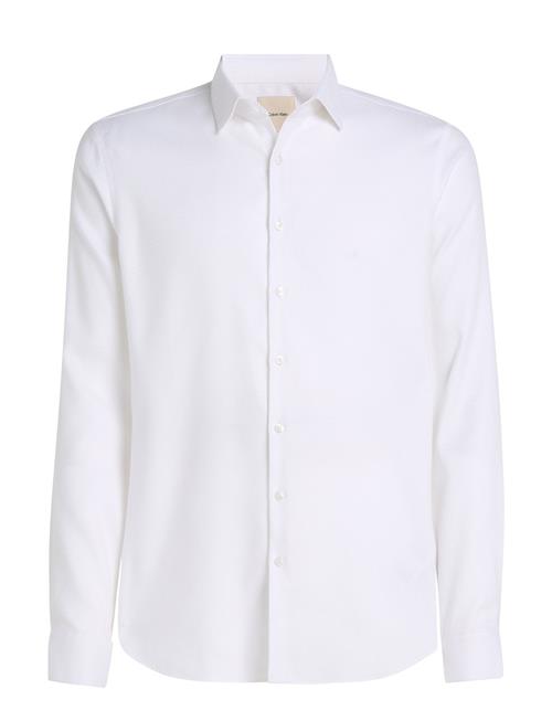 Calvin Klein Non Iron Tonal Dobby Slim Shirt Calvin Klein White