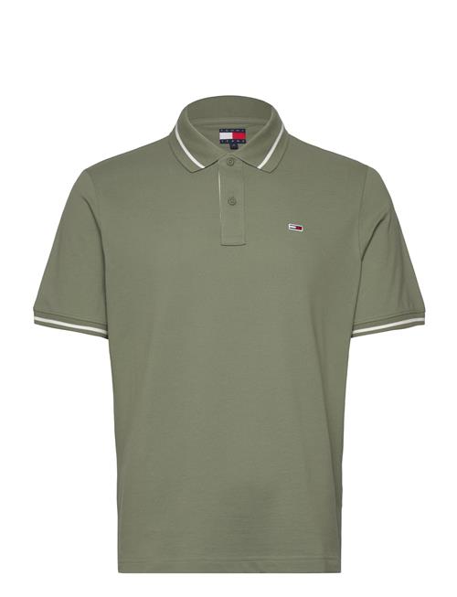 Tjm Reg Tipped Polo Tommy Jeans Khaki