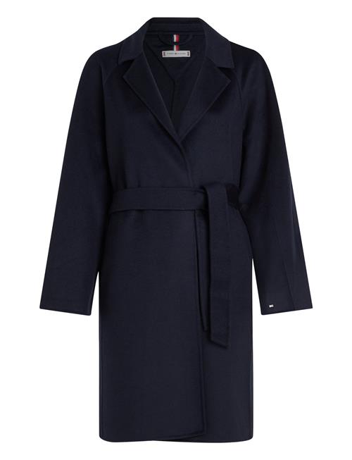 Tommy Hilfiger Reg Df Wool Belted Coat Tommy Hilfiger Navy