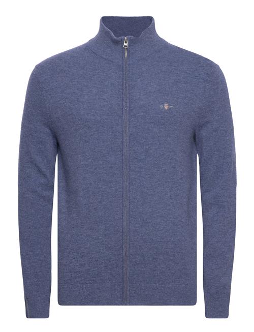 GANT Extrafine Lambswool Zip Cardigan GANT Blue