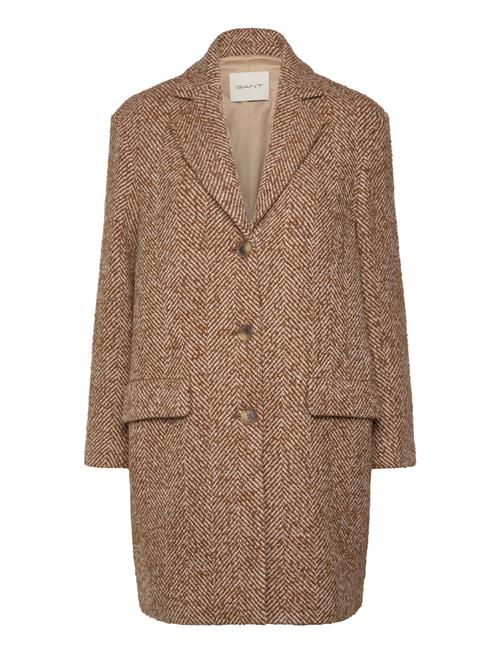 GANT Heritage Herringb Coat GANT Brown