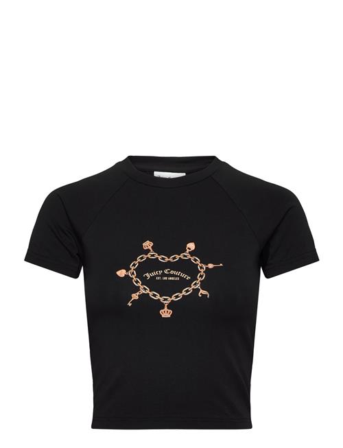 Se Chain Heart Shurnken T-Shirt Juicy Couture Black ved Booztlet