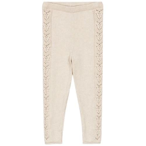 Konges Sløjd Cabby Knit Pants Off White Melange | Hvid | 12 months