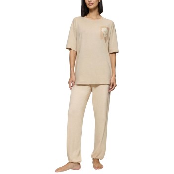 Triumph Endless Comfort Long Sleeve Pyjama Creme 40 Dame