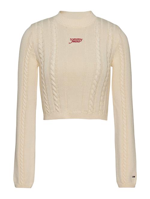 Tommy Jeans Pullover  creme / rød