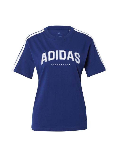 ADIDAS SPORTSWEAR Funktionsbluse  mørkeblå / hvid