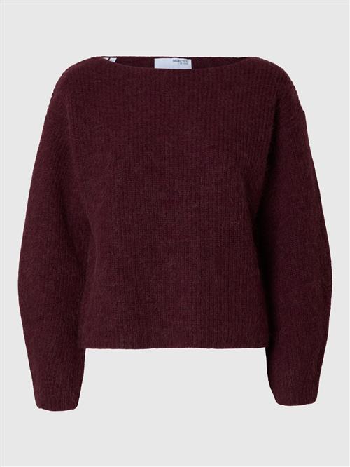 SELECTED FEMME Pullover  vinrød