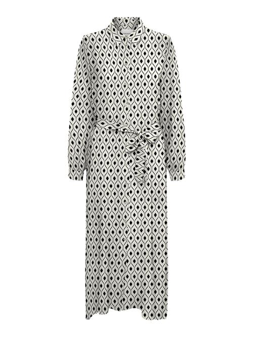 VERO MODA Blusekjole 'Varia'  greige / sort / hvid