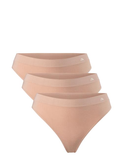 Danish Endurance Women's Bamboo Thong 3-Pack Danish Endurance Beige