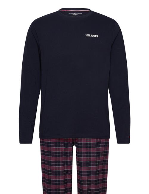 Ls Flannel Pj Set Print Tommy Hilfiger Navy