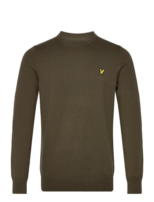 Lyle & Scott Cotton Merino Crew Neck Jumper Lyle & Scott Khaki